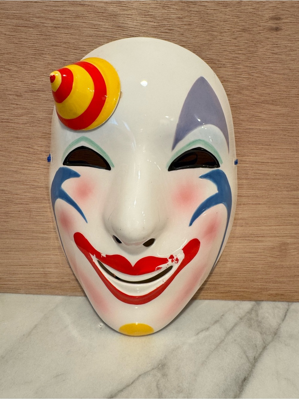 Vintage Ceramic Clown Wall Mask
